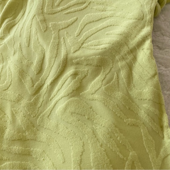 Old Navy Bandeau Swim top, lime green, Asymmetrical bathing suit one shoulder - Picture 2 of 5